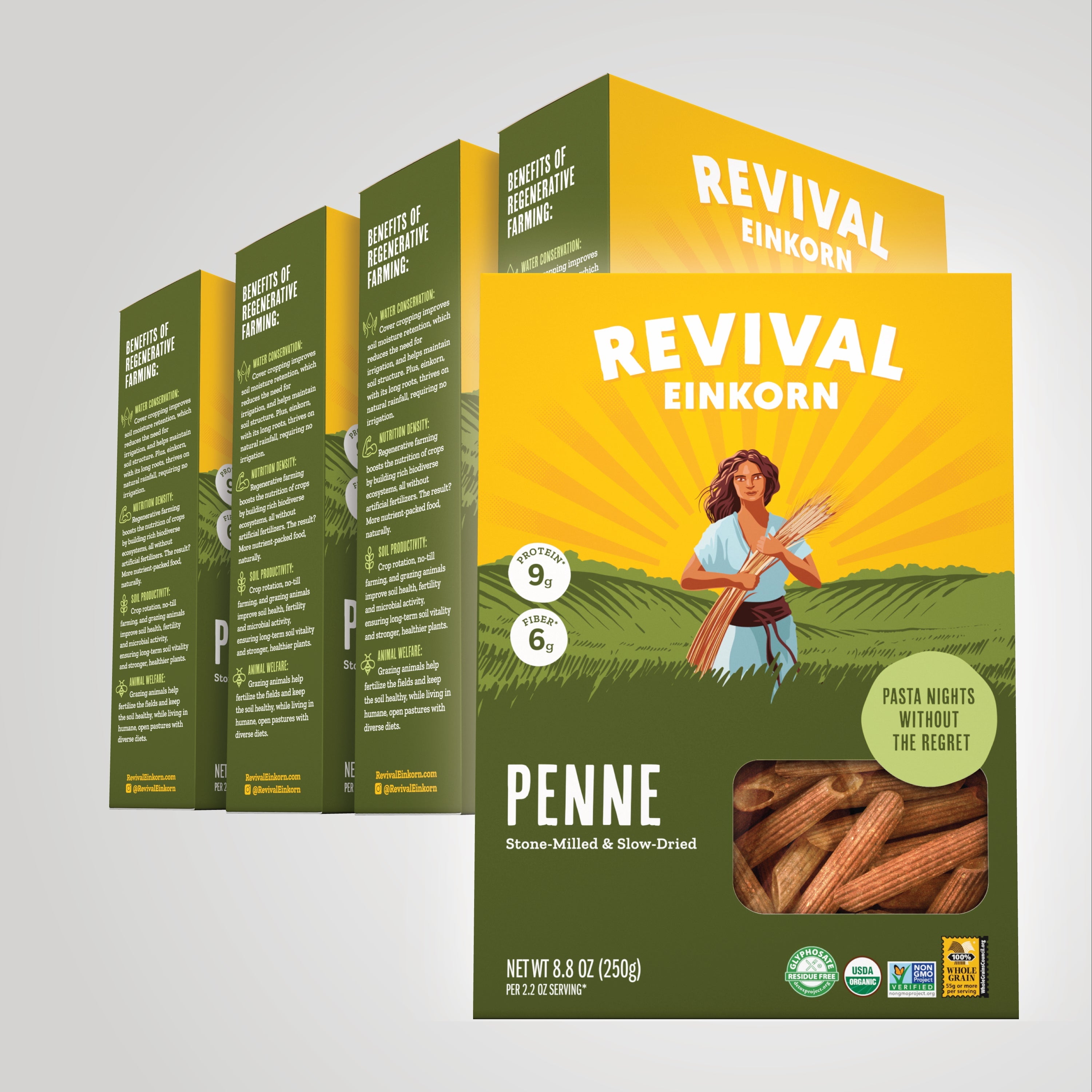 5 boxes of Organic Einkorn Penne