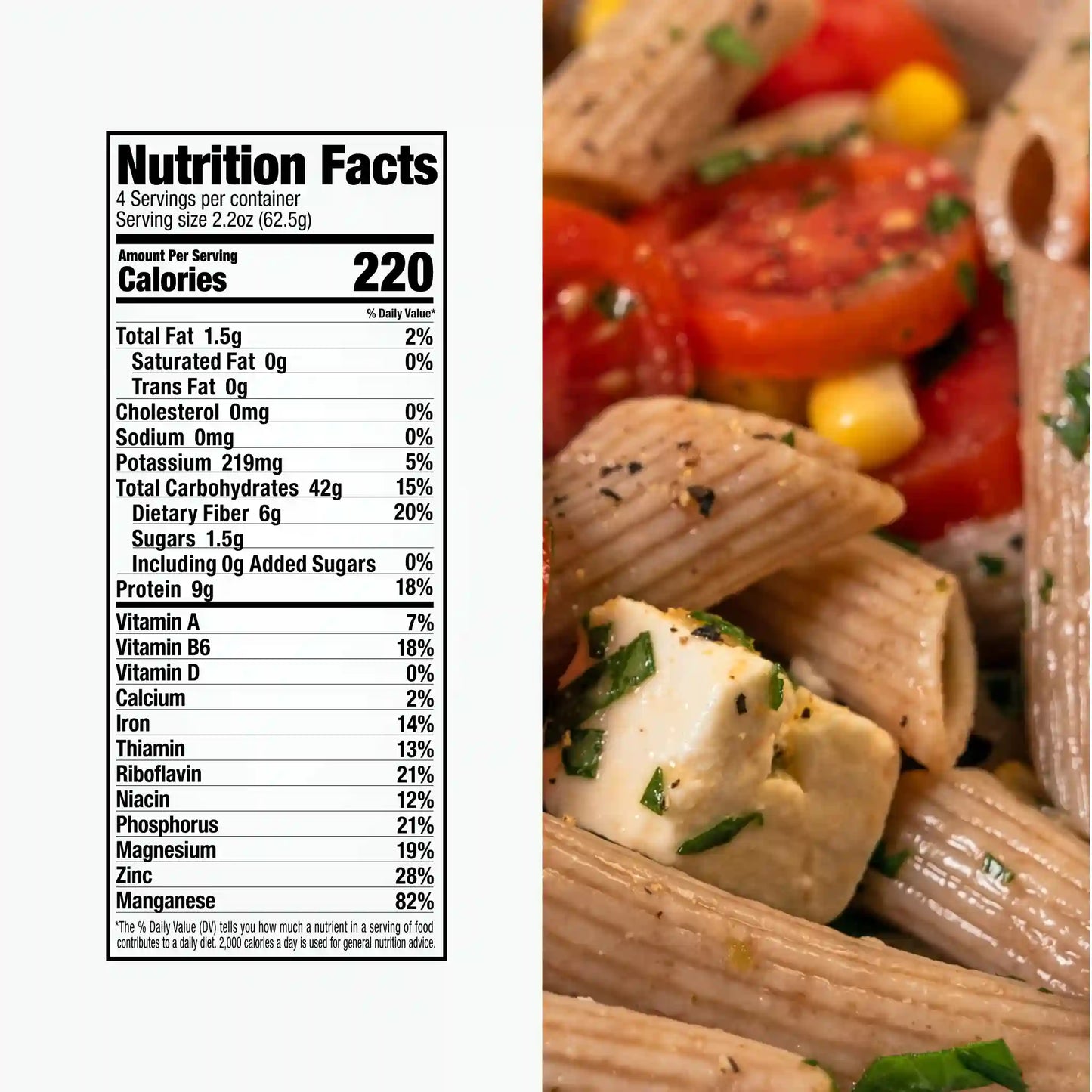 Nutrition Facts of Organic Einkorn Penne